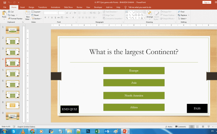 ppt quiz points score game - Interactive PowerPoint Quiz Game with Points and Scores