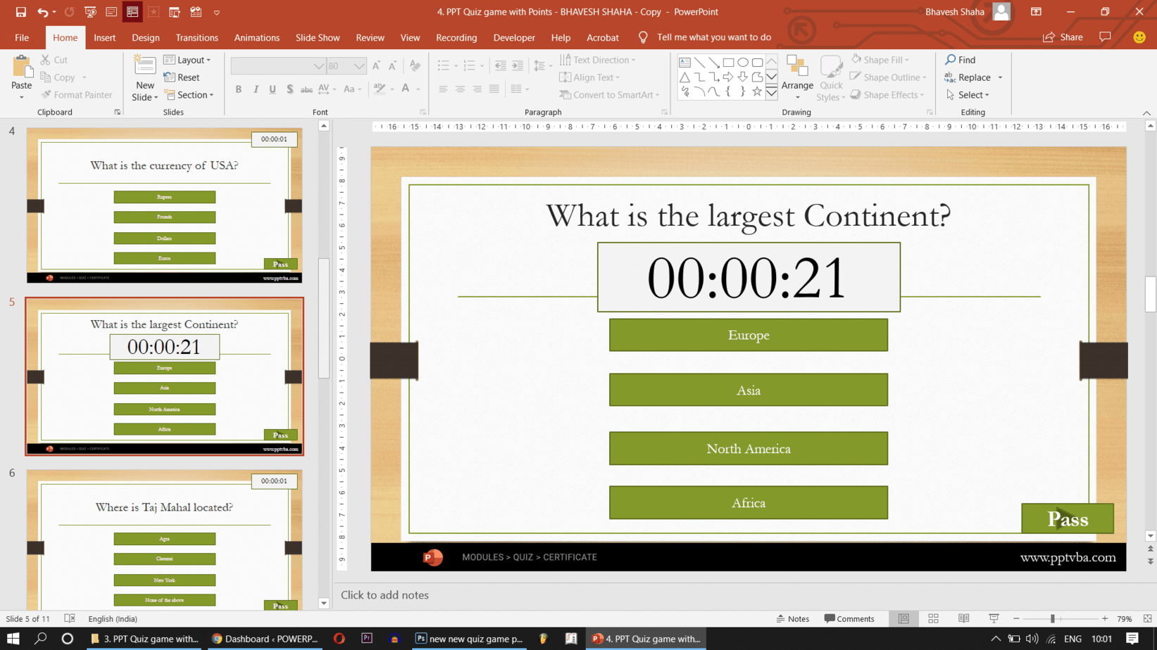 powerpoint quiz templates