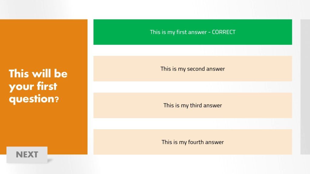 Modello Powerpoint Quiz Gratuito