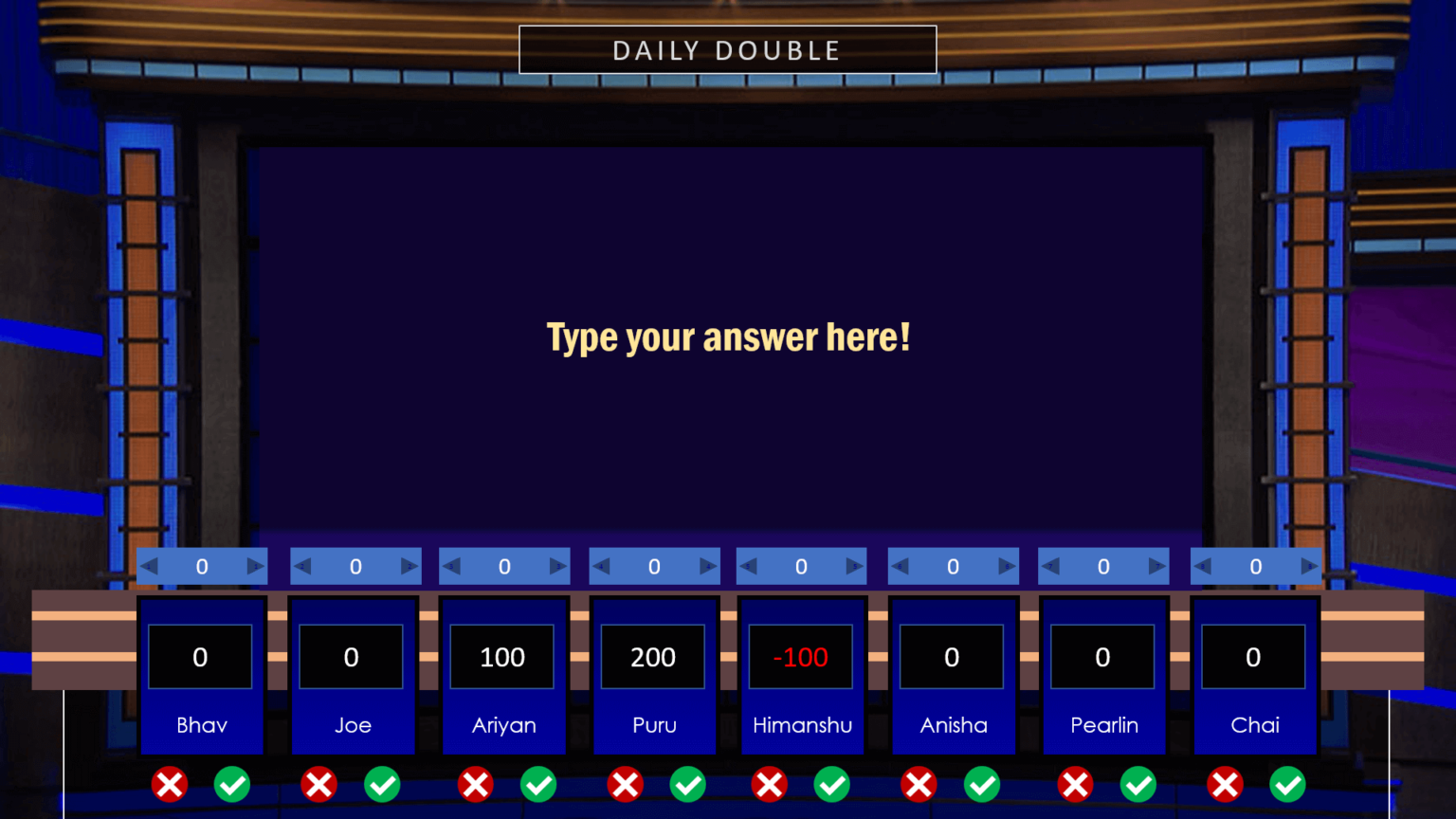 Создание игры jeopardy в powerpoint