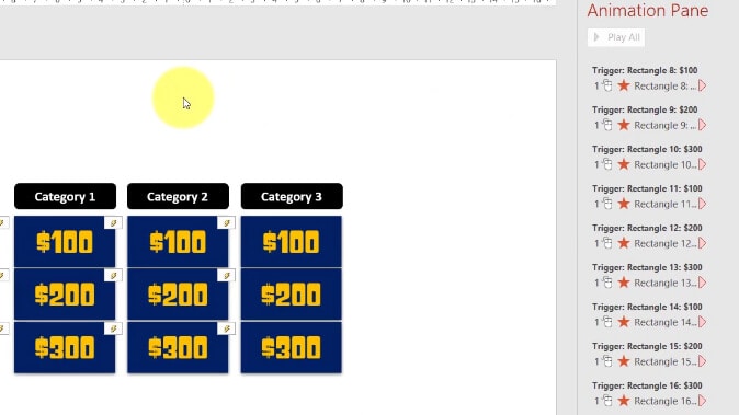 template for jeopardy game powerpoint