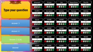 PowerPoint Quiz Game with Student Scoreboard Onlne teaching PPT Game Templates 4 - PowerPoint Multiplication Game - Random Flash Card Generator