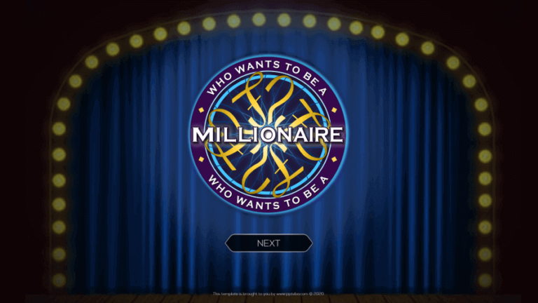 Who Wants To Be A Millionaire PowerPoint Game Template Download 1