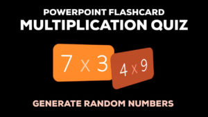 How to create multiplication quiz game random numbers in PowerPoint - PowerPoint Visual Basic Applications