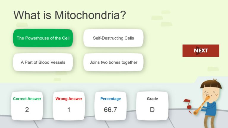 Quiz de Matemática. Modelo PPT gratuito e tema para Apresentações Google