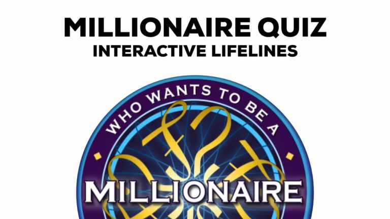 Who Wants To Be A Millionaire Game in PowerPoint Interactive Lifelines - PowerPoint Visual Basic Applications