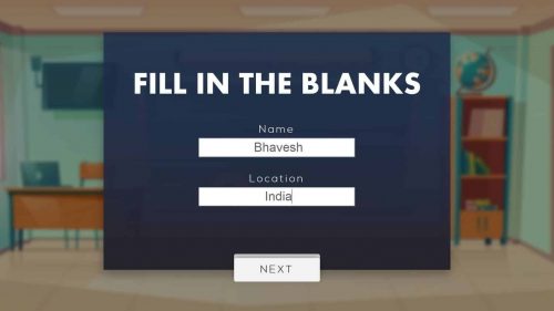 Download Fill in the blanks PPT TEMPLATE FOR FREE