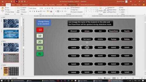 PowerPoint Quiz Game with Student Scoreboard Onlne teaching PPT Game Templates 7
